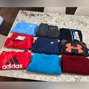 9 boys hoodies size 6